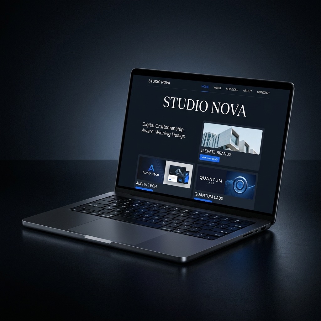 Design web premium pe laptop — ZypheroLab
